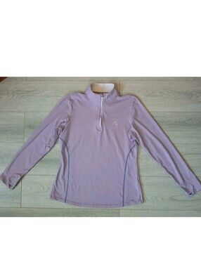 Rhoback 1/4 Zip Pullover Women’s M Purple Golf Logo Performance